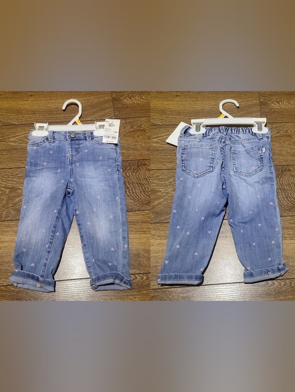 BNWT - Baby B'Gosh - 12M Baby Toddler Girl Blue Denim Jeans